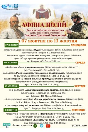 До Дня українського козацтва та Дня захистника України