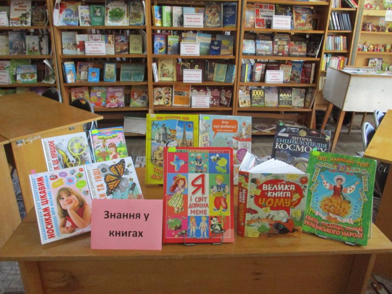 Знайомство з бібліотекою ”Знання у книгах”
