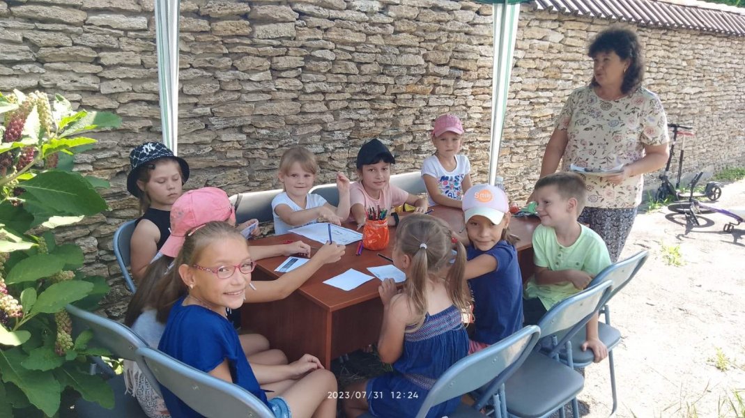 Пізнавальна  гра ”Читаємо - відповідаємо” Бібліотека під відкритим небом