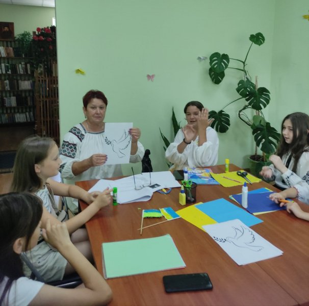 Майстер-клас ”Моя вільна незалежна Україна” Бібліотека під відкритим небом