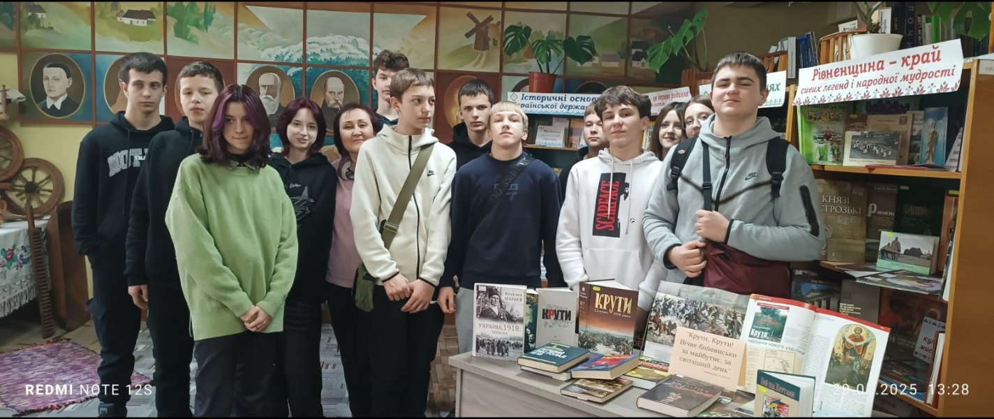 Година спілкування «Крути, Крути! Вічне бойовисько за майбутнє, за світліший день» (До Дня пам’яті героїв Крут)