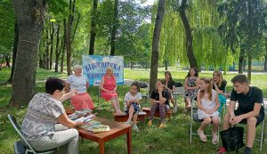 Читацькі перегони «Стежками книжкового літа» Бібліотека під відкритим небом
